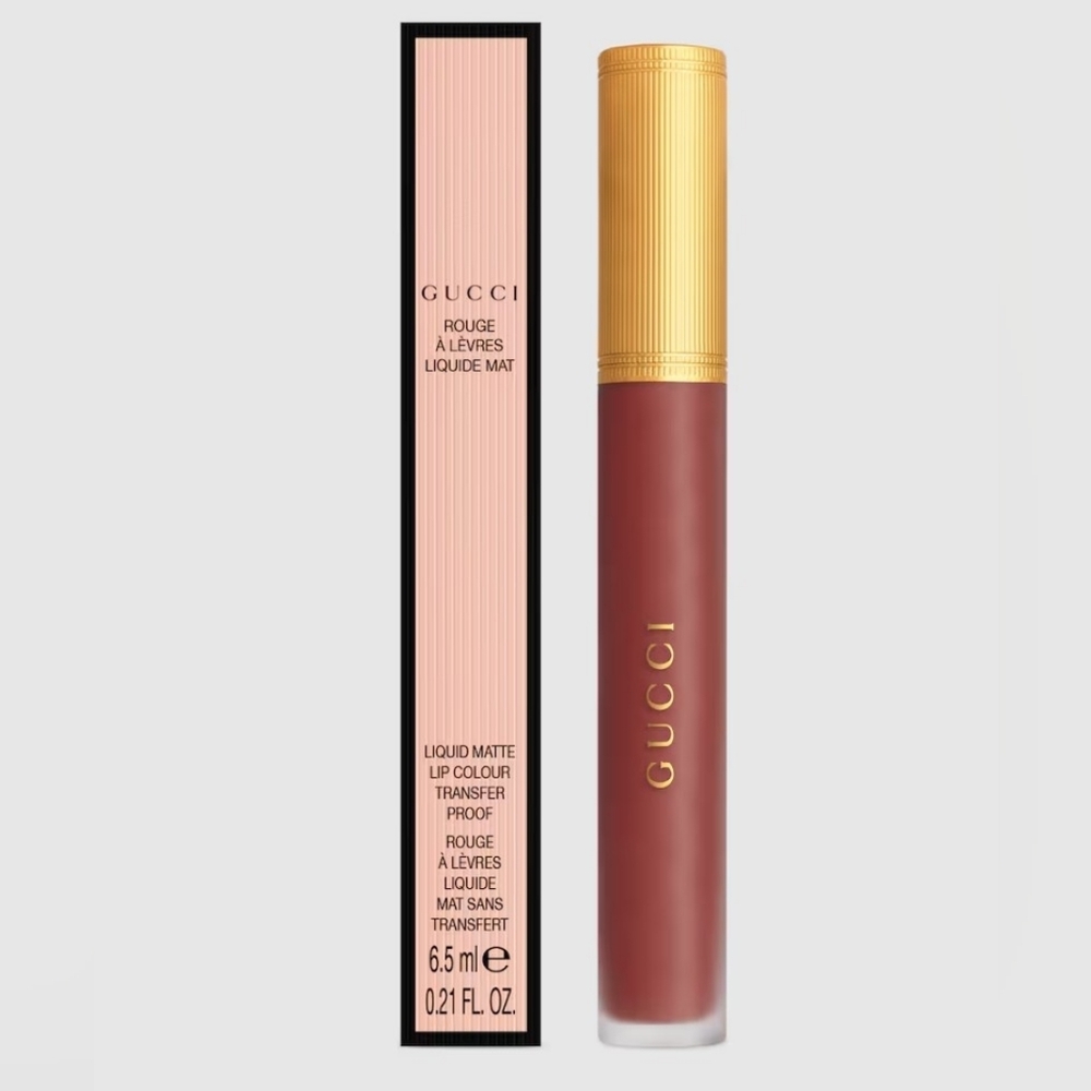 Gucci Transfer-Proof Liquid Matte Lipstick Color In Mildred Rosewood 203